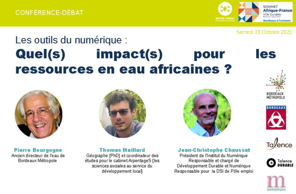 Les outils du numérique: quels impacts pour les ressources en eau Africaine ?